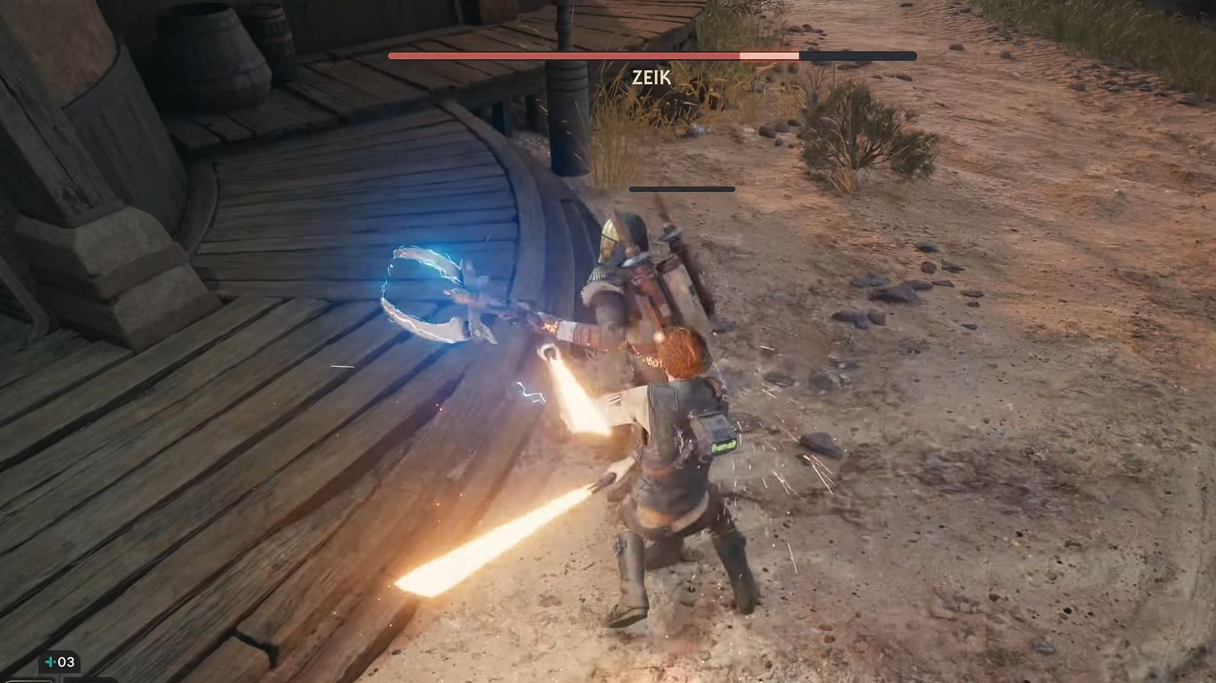 Watch Zeik's attack patterns to spot an opening (Image via YouTube: MKIceAndFire)